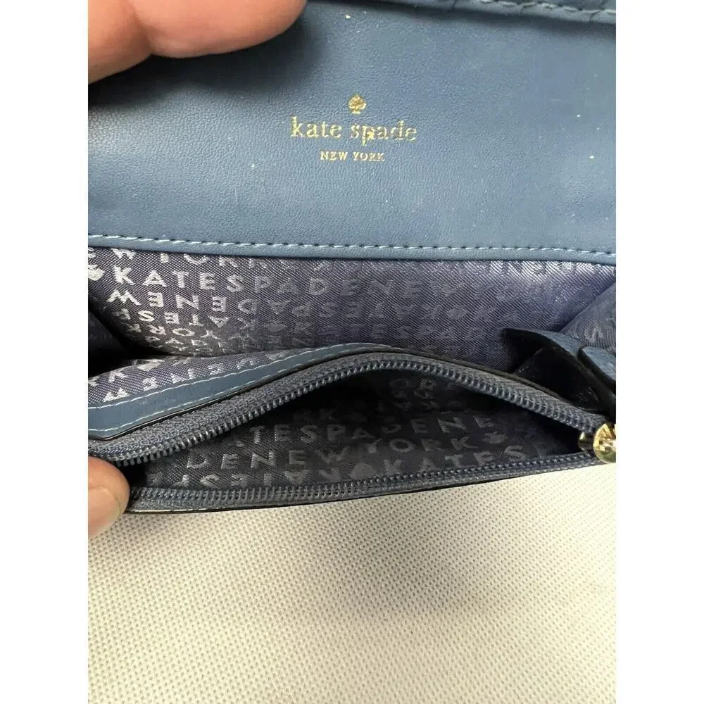 Kate Spade Blue Leather Small Wallet